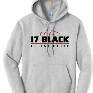 17 Black Grey Cotton Hoodie