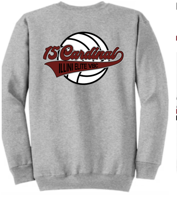 Grey Crewneck Sweatshirt 15 Cardinal